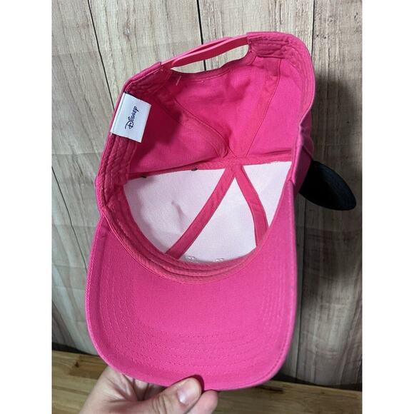 Ladies Minnie Mouse Hat With Ears Pink Adjustable - Picture 7 of 8